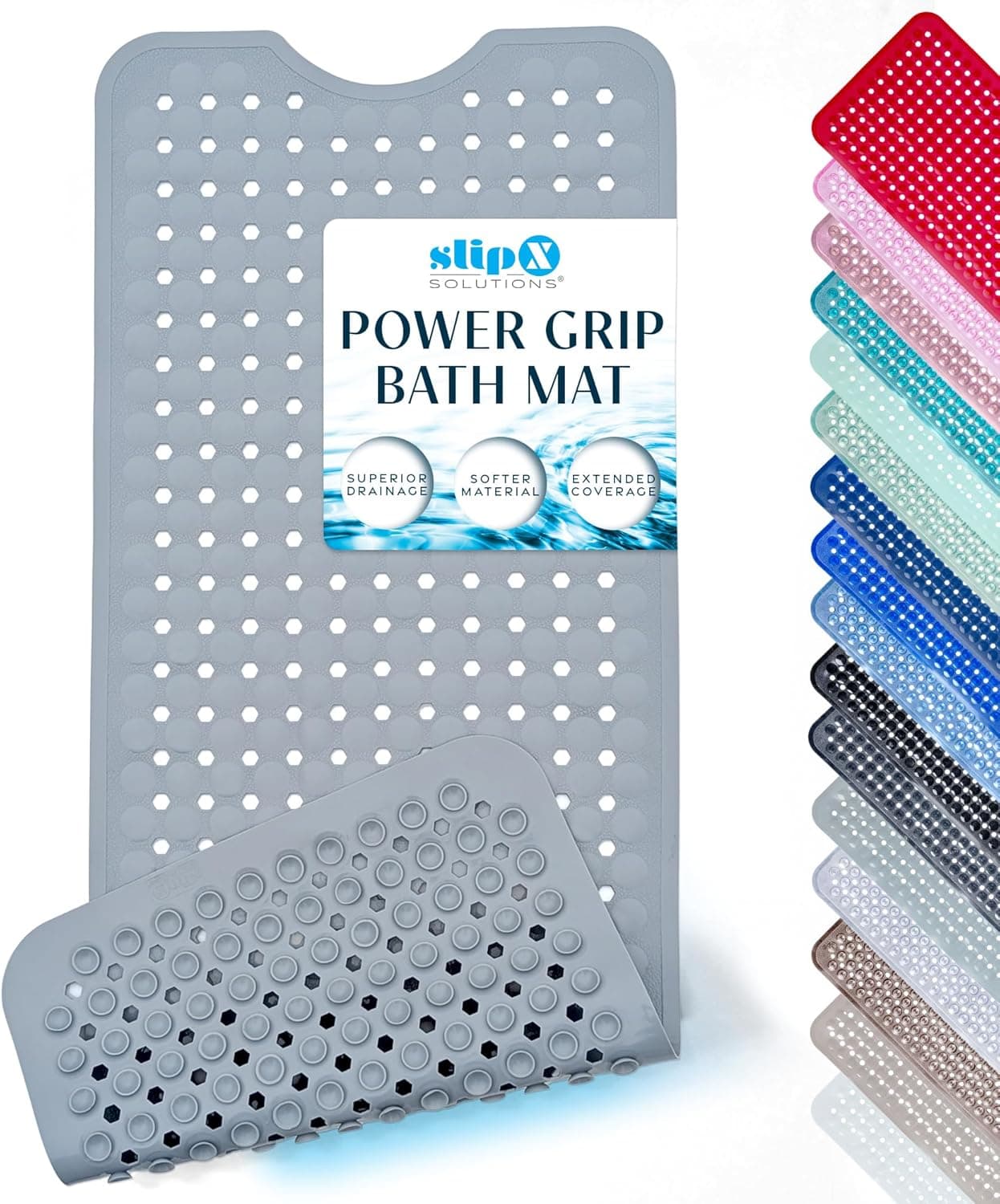SlipX Solutions Power Grip Bathtub Mat