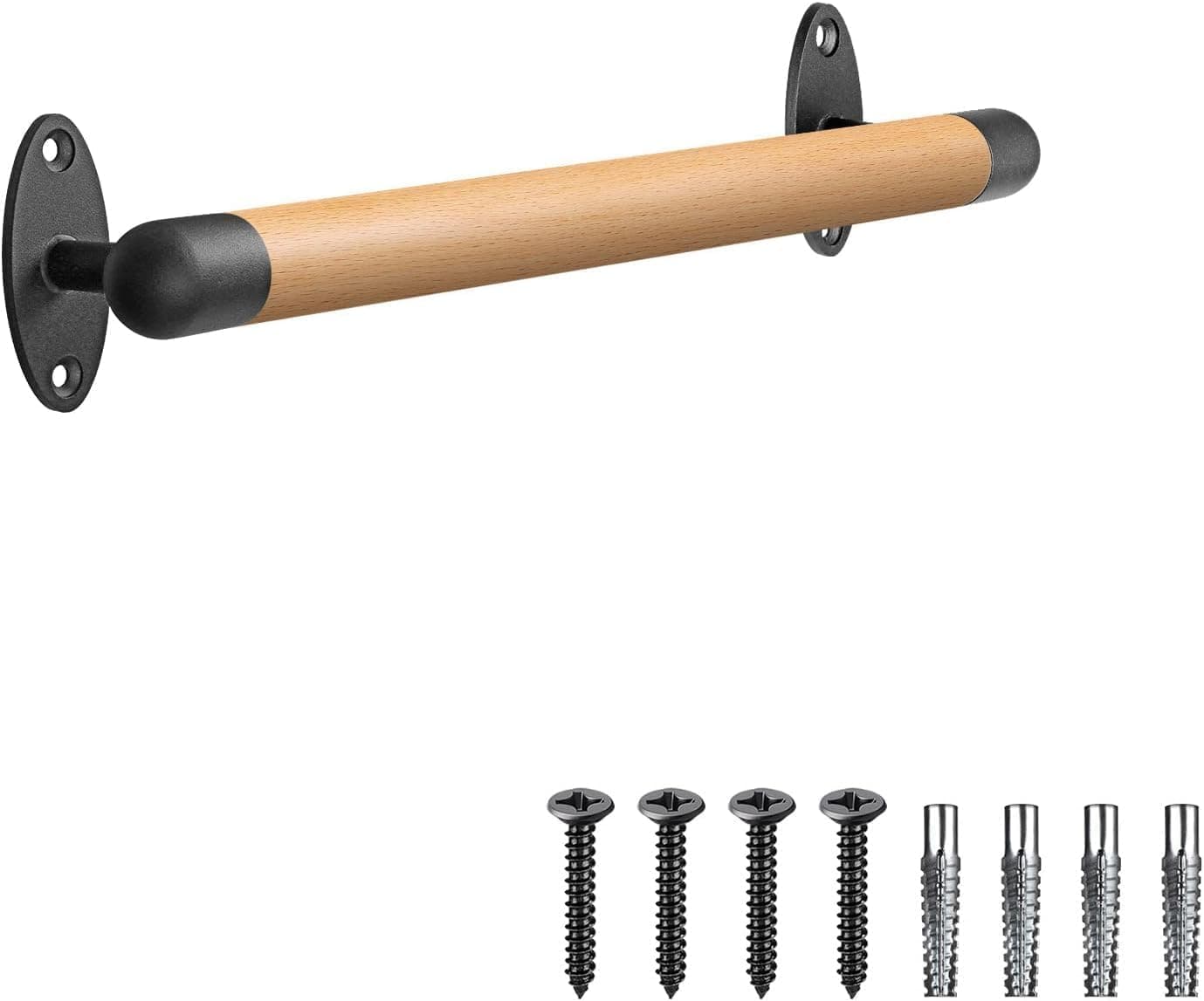 SELEWARE 16" Wood Wall-Mount Handrail